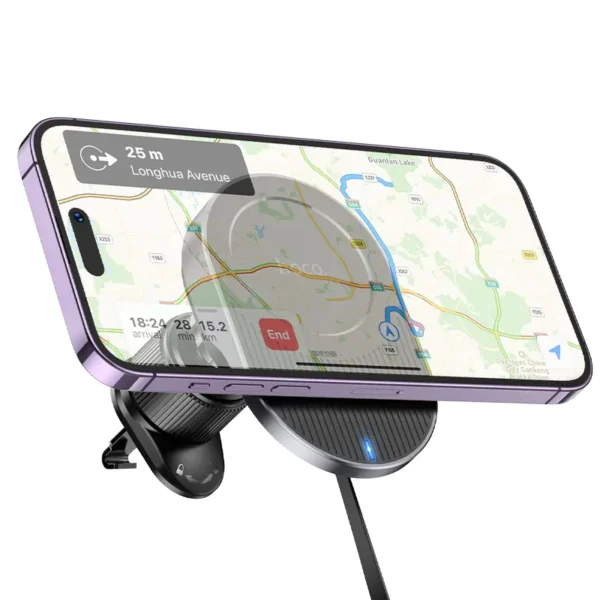 Suport Auto Telefon cu Incarcare Wireless Guardian Magnetic 2 Suport Auto Telefon cu Incarcare Wireless Guardian Magnetic